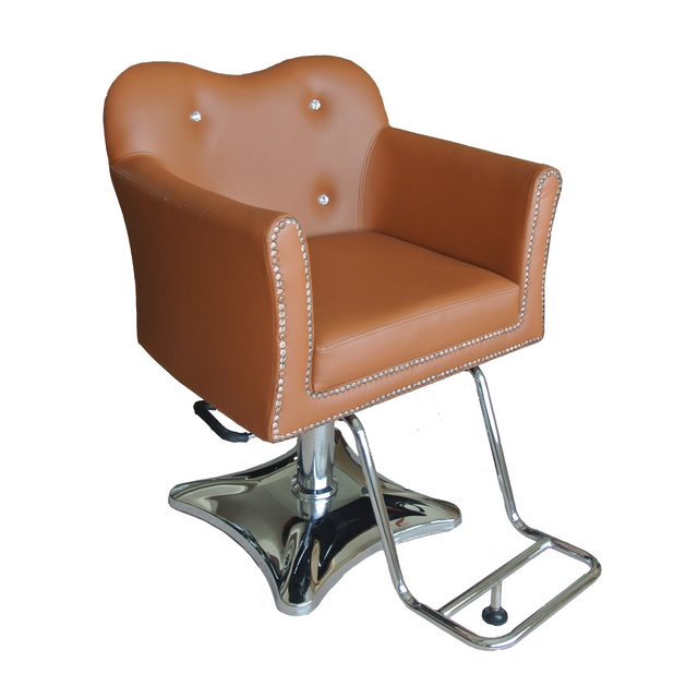 Adjustable Aluminum Alloy Beauty Salon Barber Chair Saddle Stool Tilt Lock Control Bar Height CH 3015