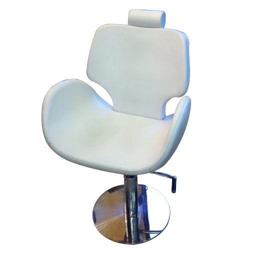 High Quality Hairdressing Salon Furniture White Leather Adjustable Barber Hair Chair for Beauty Salon CH 30033A