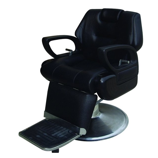 Wholesale Professional Men's All-black Barber Chair Retro Heavy Frame Styling Salon Hairdressing Barber Chair CH 408