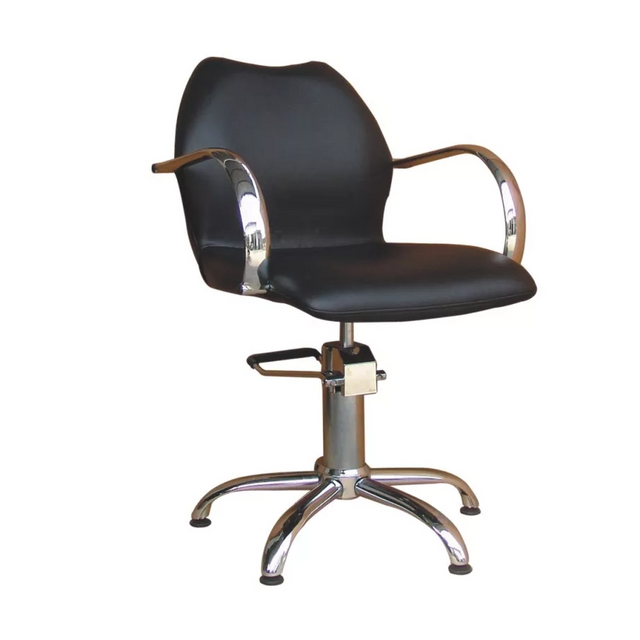 High Quality Metal Hair Salon Barber Styling Chair with 360 Degree Swivel and Height Adjustable Features Traditional Design CH 3141