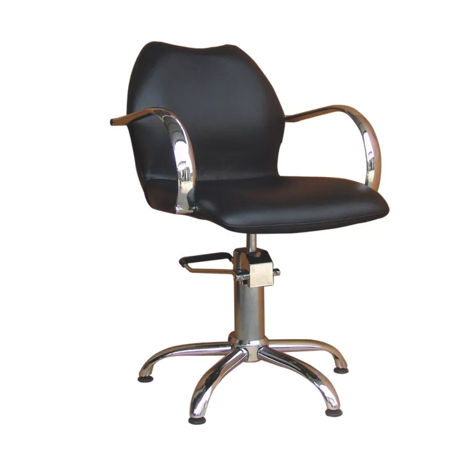 High Quality Metal Hair Salon Barber Styling Chair with 360 Degree Swivel and Height Adjustable Features Traditional Design CH 3141