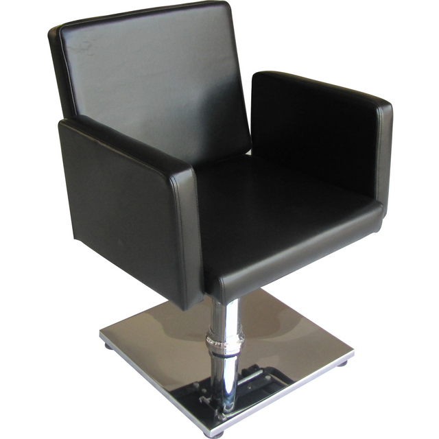 Molded Foam Styling Chair Black Classic Barber Chair Women's Styling Chair 360-degree Swivel Chair For Beauty Salon CH 30040