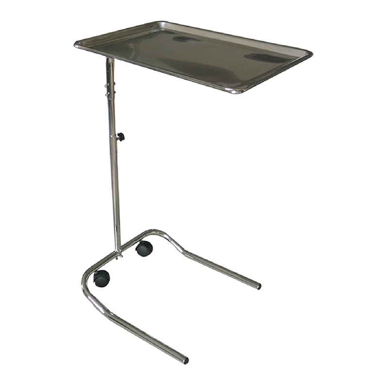 Stainless Steel Tattoo Tray Table with Square Equipment Plate