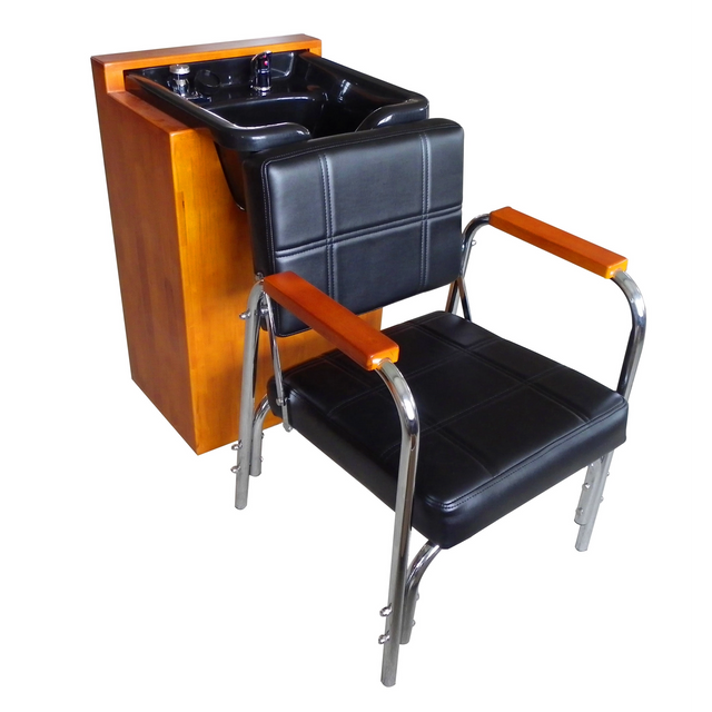 Hair Salon Furniture Back Washing Unit Salon Ceramic Basin Beauty Shampoo Chair Hair Wash Unit Shampoo Bed CH-7302
