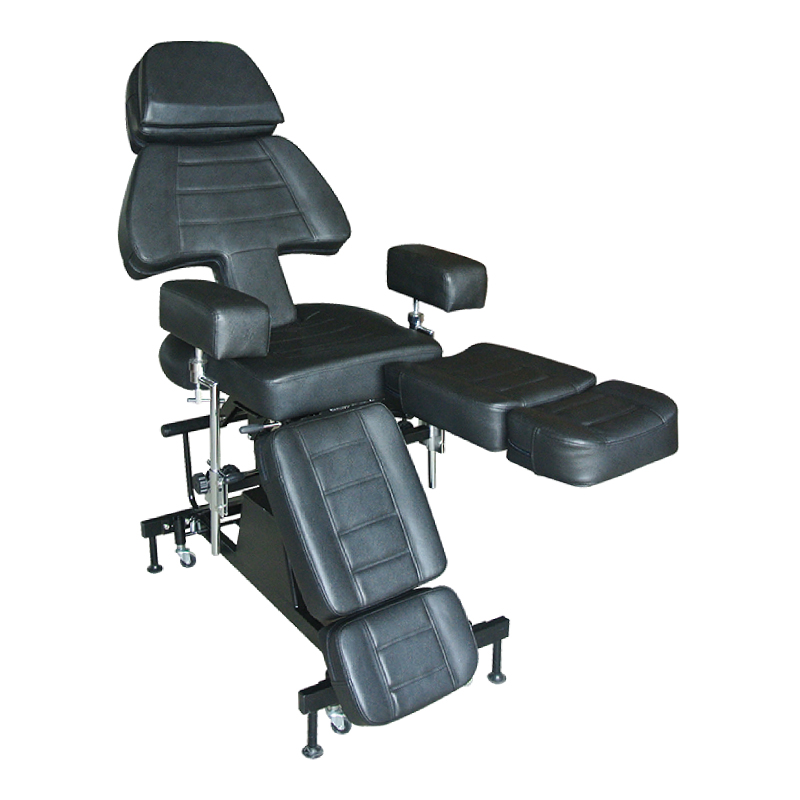 Mobile Tattoo Bed with Wheeled Base and Hydraulic Lift
