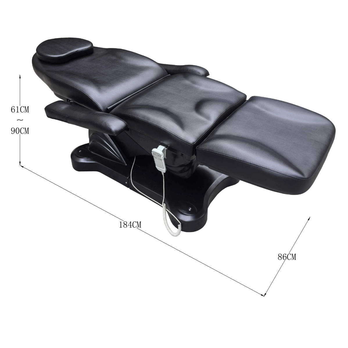 Two Motor Beauty Parlor Bed with Combined Back Foot and Height Lift