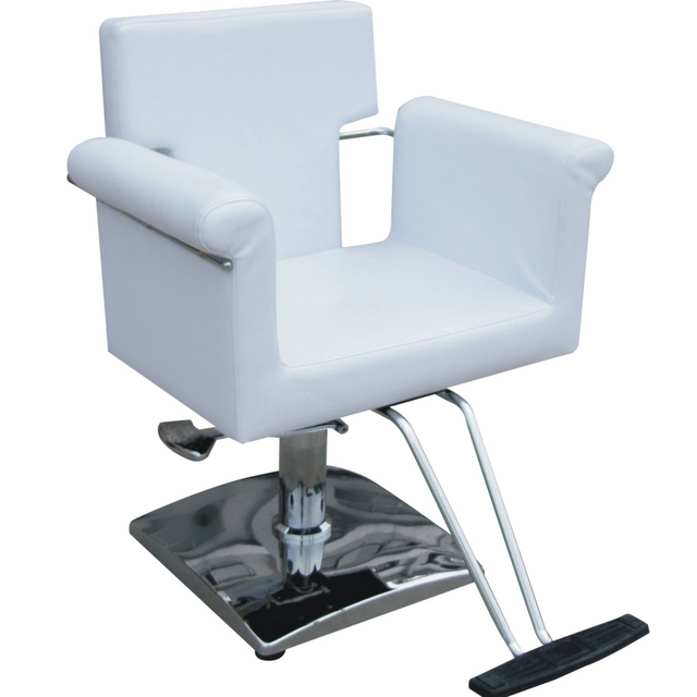 Comfortable Salon Chair Adjustable Height Swivel Barber Chair Black Leather Salon Furniture CH 3004
