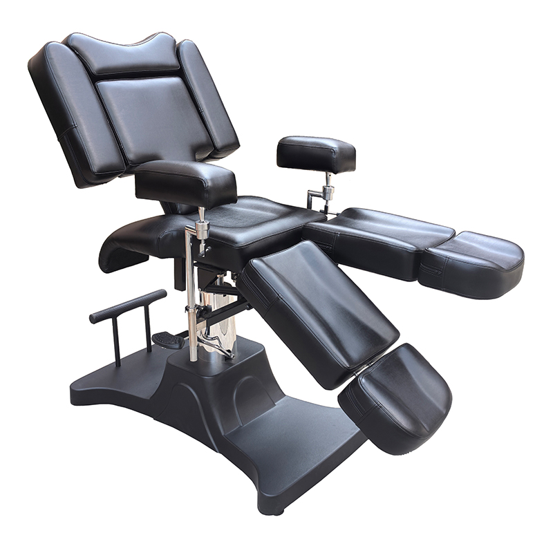 Slim Tattoo Bed with Hydraulic Lift and 360 Degree Rotation