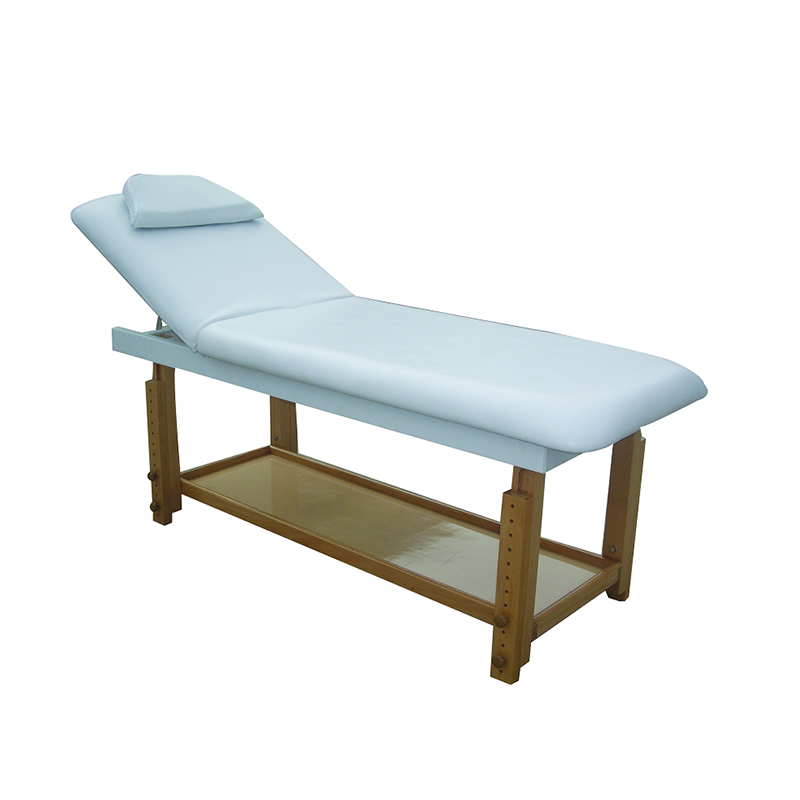 Portable Adjustable Salon Massage Table Wooden Beauty Facial Spa with Face Hole Removable Pillow