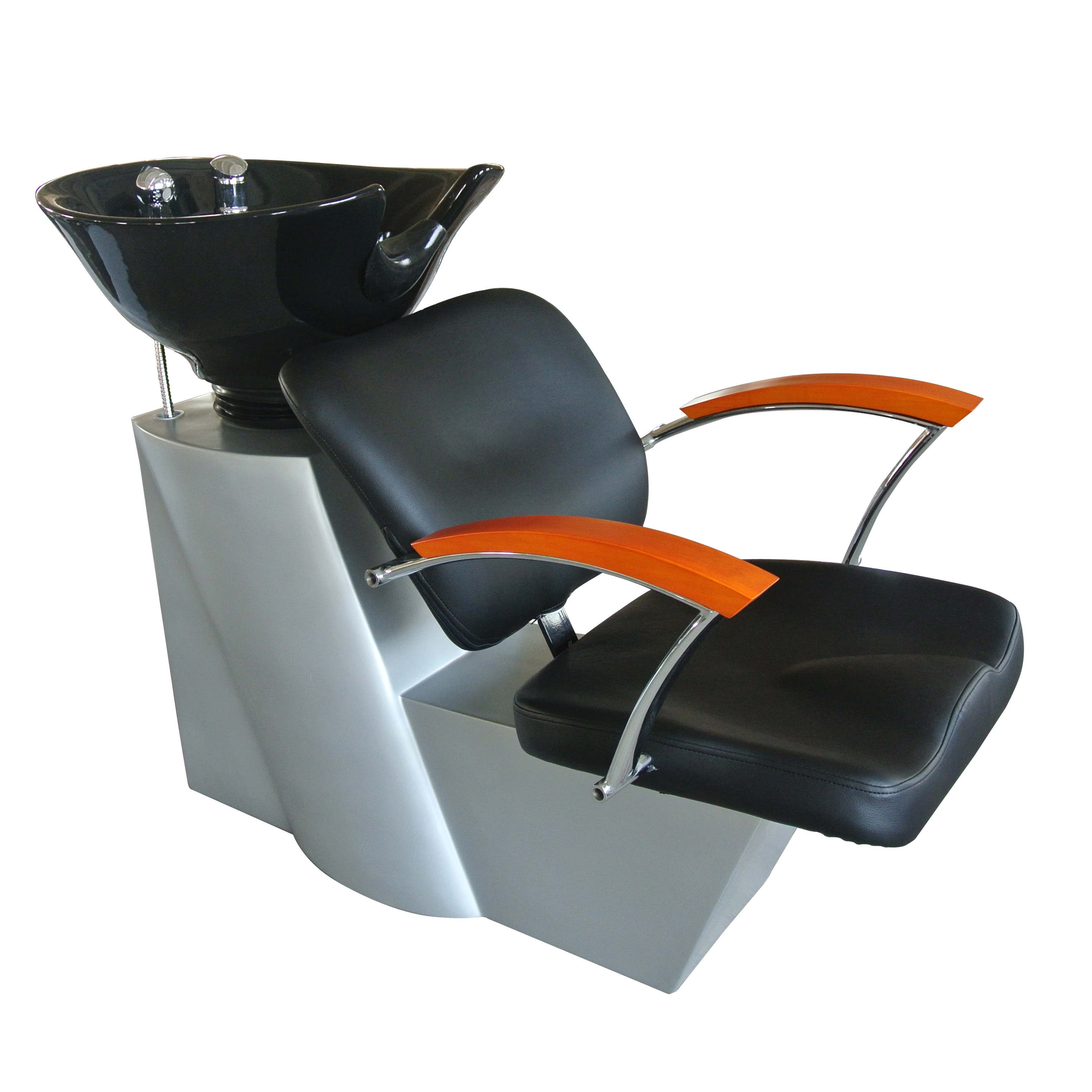 Hot Sale Black Cheap Beauty Salon Furniture Shampoo Bed Hair Washing Chair Shampoo Bowl and Chair for Salon Barber Shop CH-7006