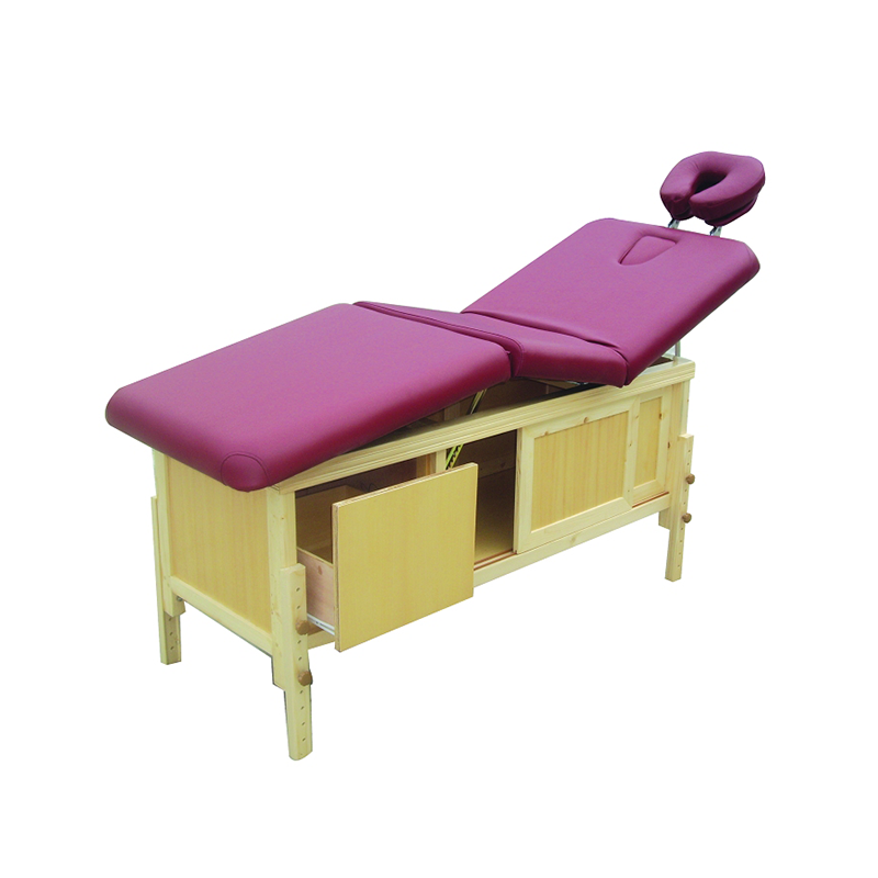 facial bed wooden